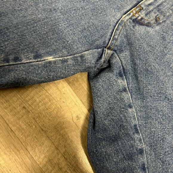 33.5 Waist Vintage Womens Flannel Lined Jeans Lakin and Mckey Winter Gropcore - Picture 5 of 8